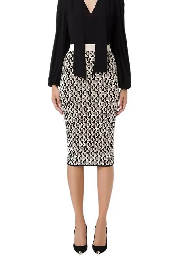 Elisabetta Franchi Pencil Skirts Svart, Dam