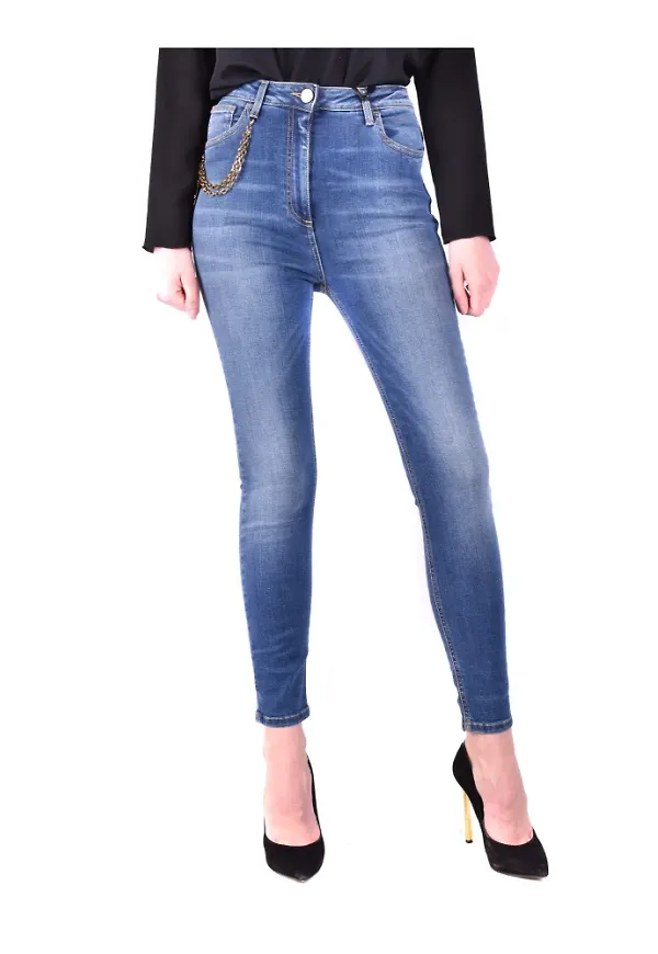 Elisabetta Franchi Pj92S06E2V369 jeans Blå, Dam