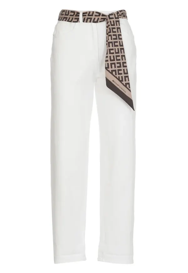 Elisabetta Franchi Raka byxor Beige, Dam