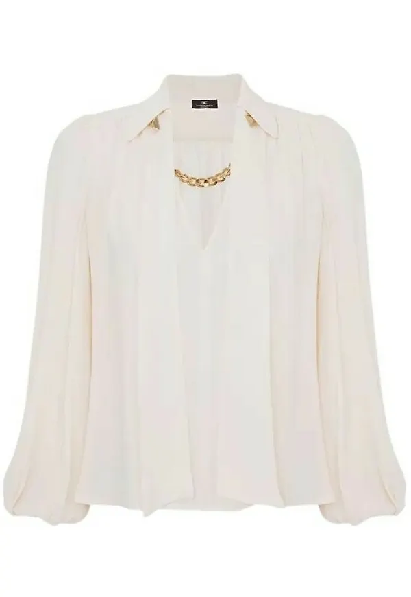Elisabetta Franchi Shirts Vit, Dam