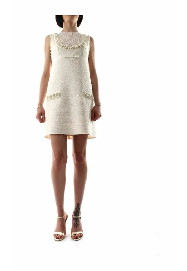Elisabetta Franchi Short Dresses Vit, Dam