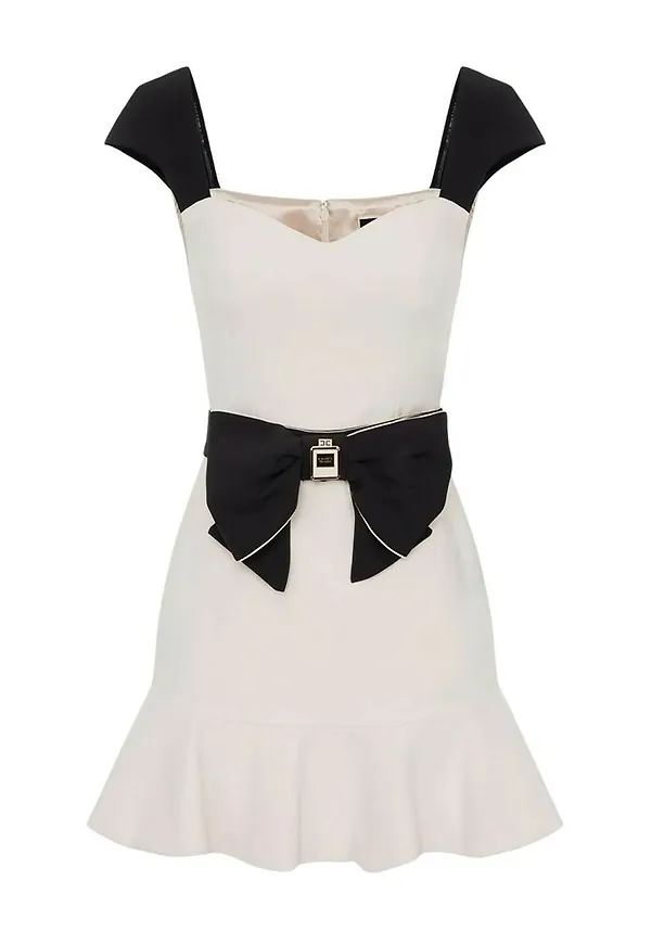 Elisabetta Franchi Short Dresses Vit, Dam
