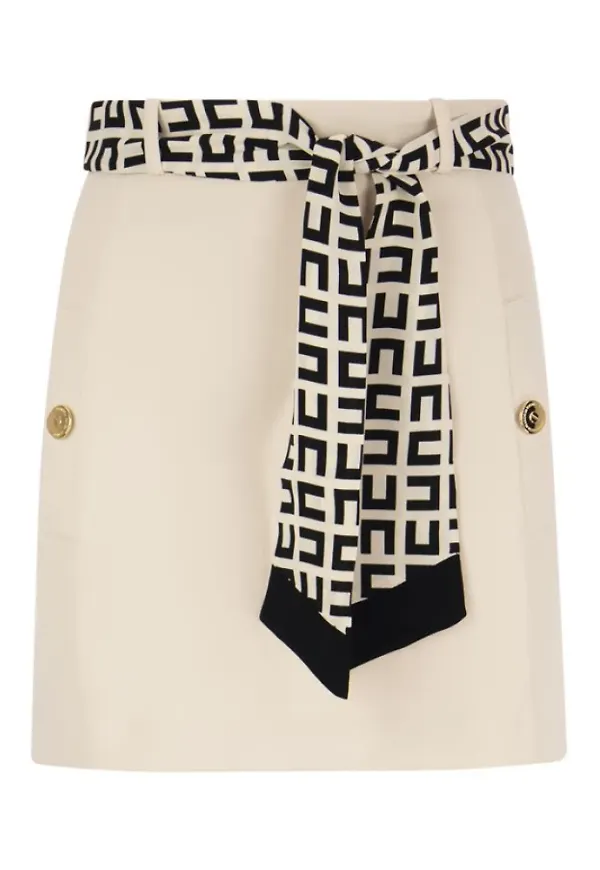 Elisabetta Franchi Short Skirts Beige, Dam
