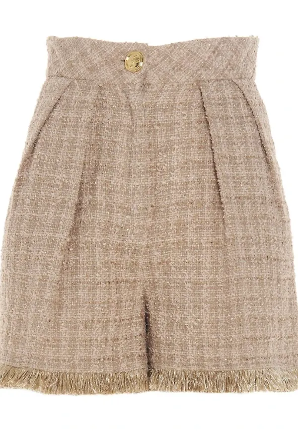 Elisabetta Franchi Shorts Beige, Dam