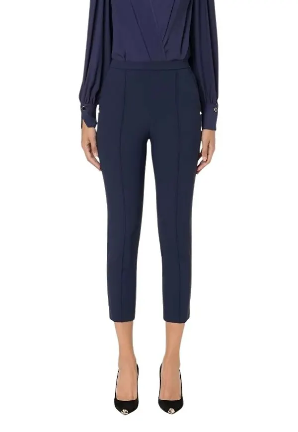 Elisabetta Franchi Slim-fit Trousers Blå, Dam