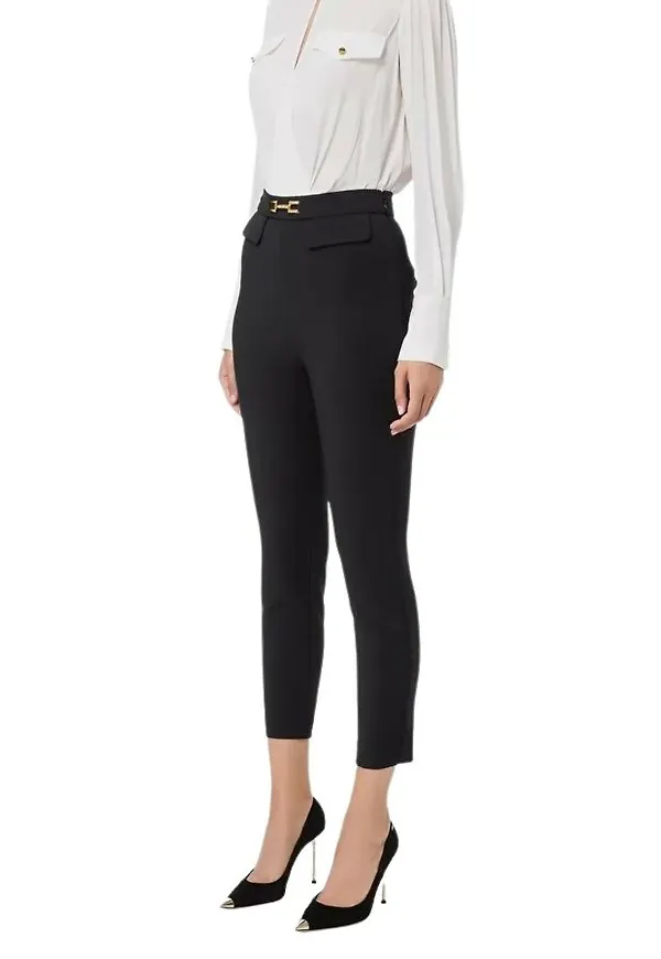 Elisabetta Franchi Slim-fit Trousers Svart, Dam