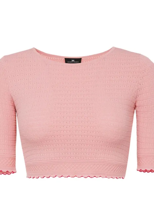 Elisabetta Franchi Topp Rosa, Dam