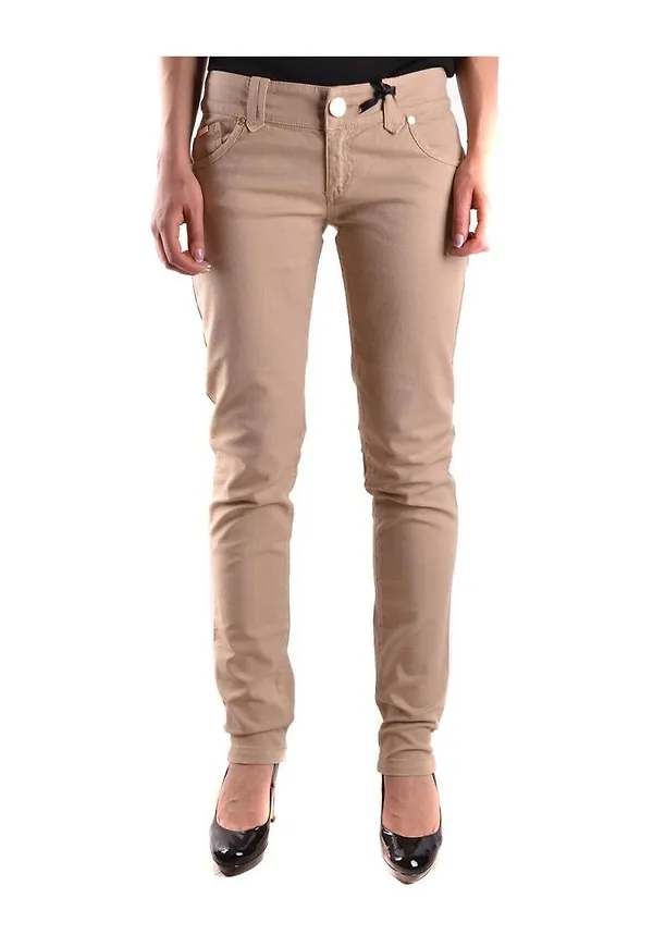 Elisabetta Franchi Trousers Beige, Dam