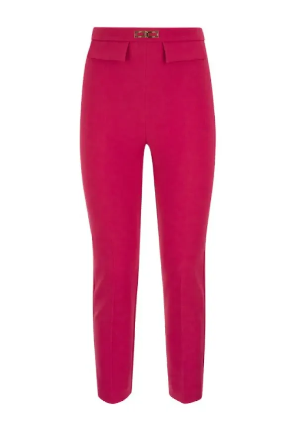 Elisabetta Franchi Trousers Rosa, Dam