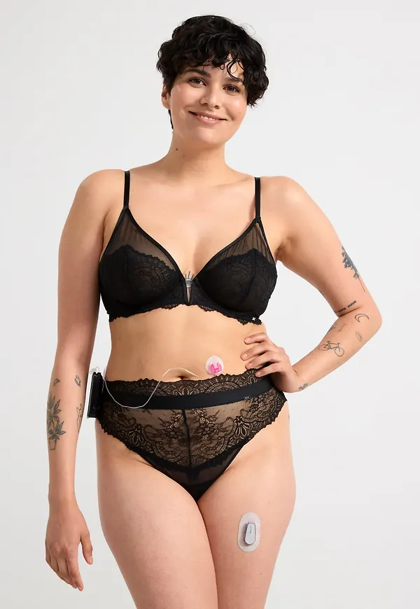 ella m – Brazilian trosa high waist med spets