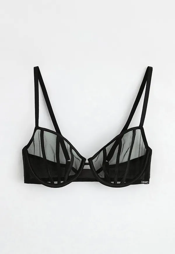 ella m – Senna ovadderad bh med mesh