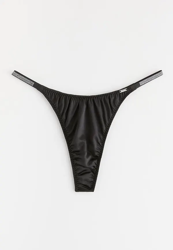 ella m – stringtrosa i satin