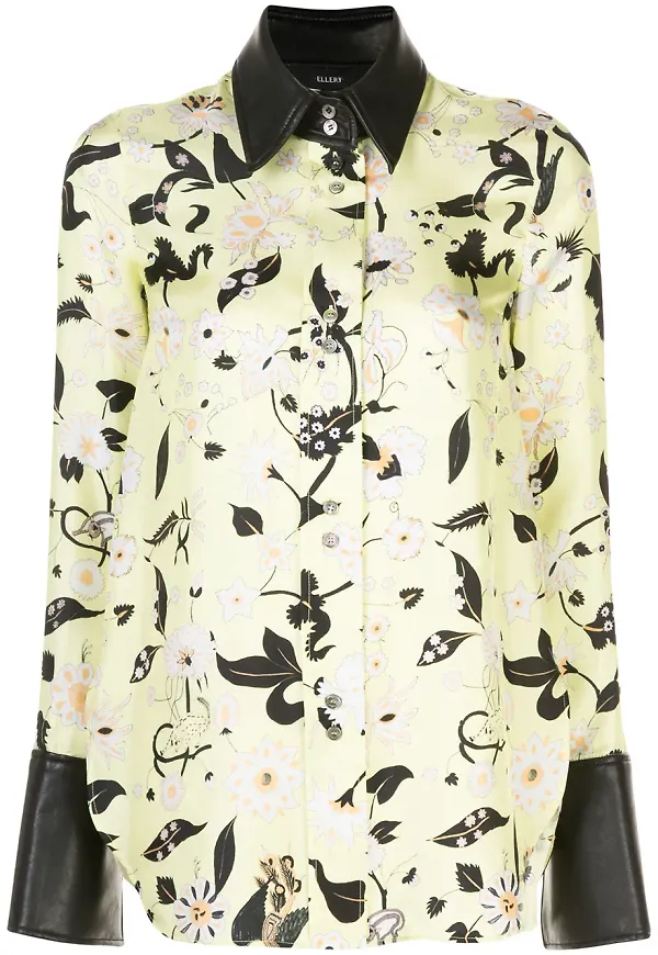 Ellery blommig blus - Gul