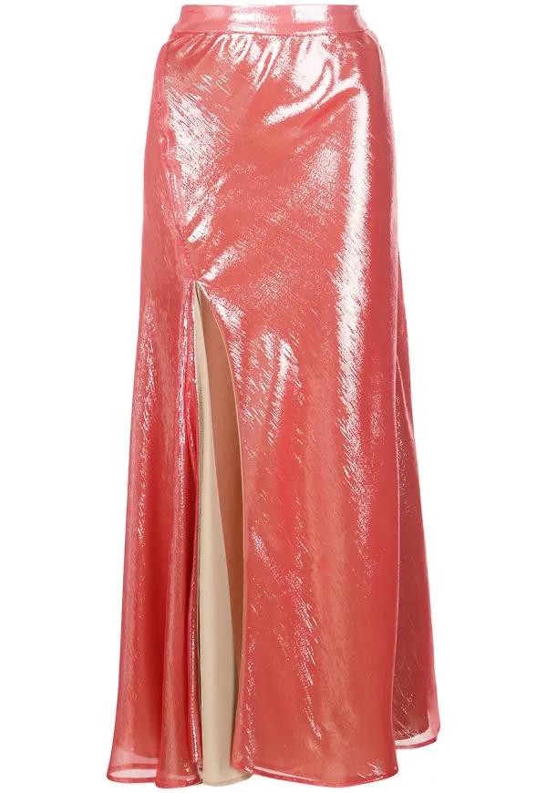 Ellery kjol med hög slits - Rosa