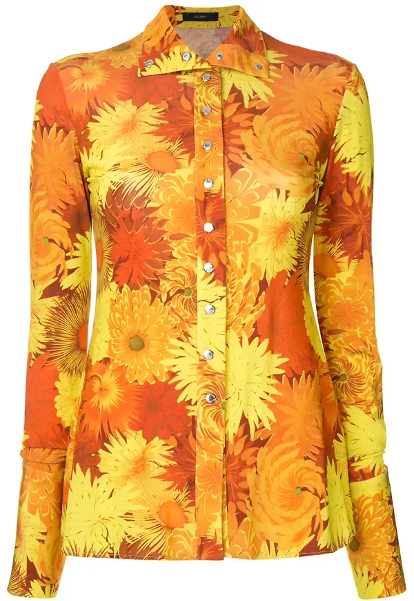 Ellery Sala blommig skjorta - Orange