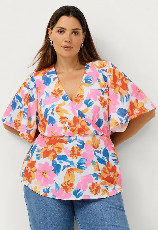Ellos - Blus Iris - Multi - 54/56