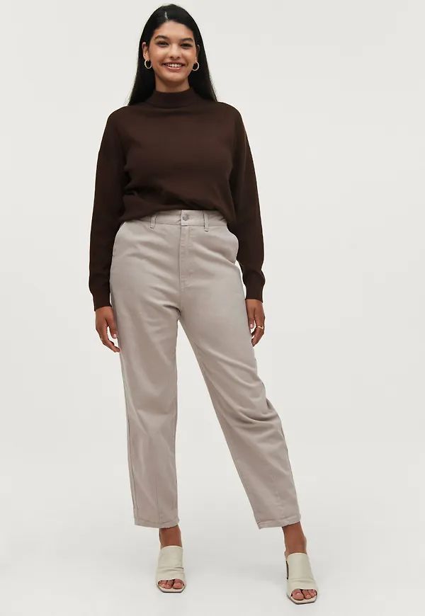 Ellos - Byxa Ester Slouchy Fit - Beige