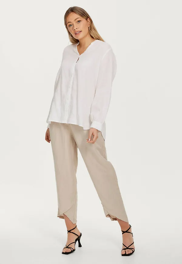 Ellos - Byxor Linnea i linnemix - Beige