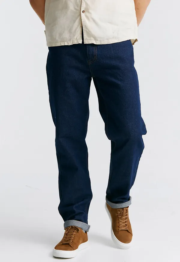 Ellos - Icon Regular Straight Jeans - Blå - W31