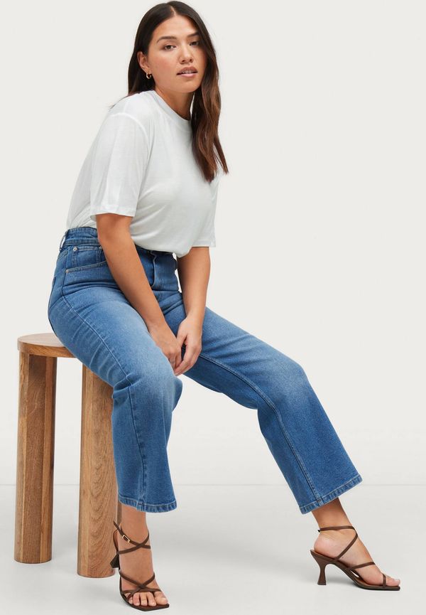 Ellos - Jeans Kourtney Cropped - Blå - 52