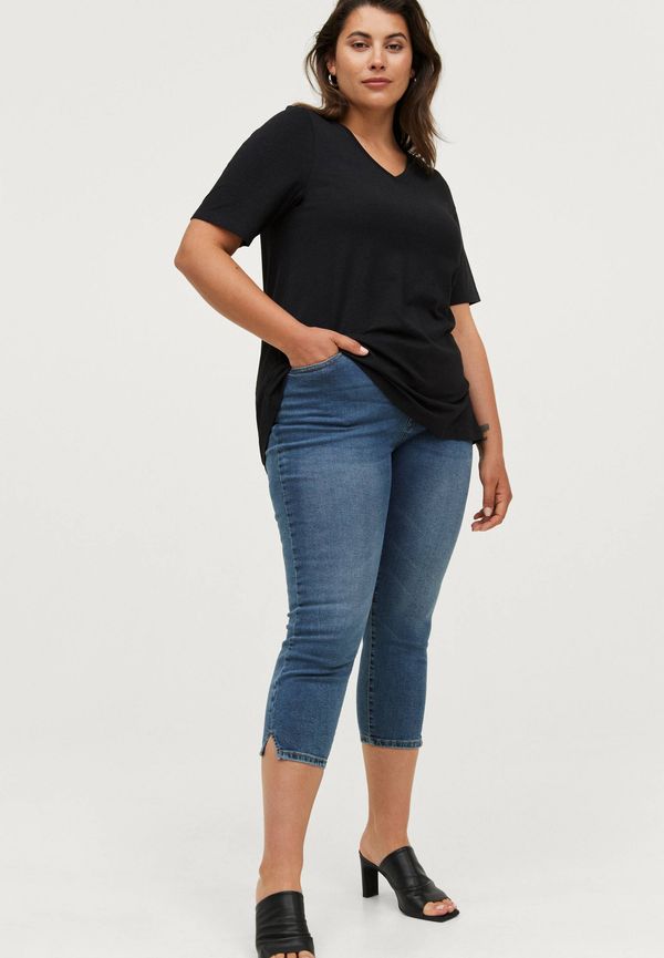 Ellos - Jeans Livia Capri - Blå - 60