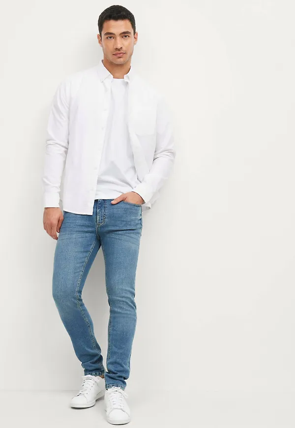 Ellos - Jeans Nate Slim Fit - Blå - W40/L34