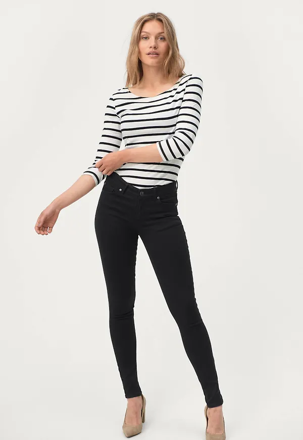 Ellos - Jeans Thea Slim - Svart