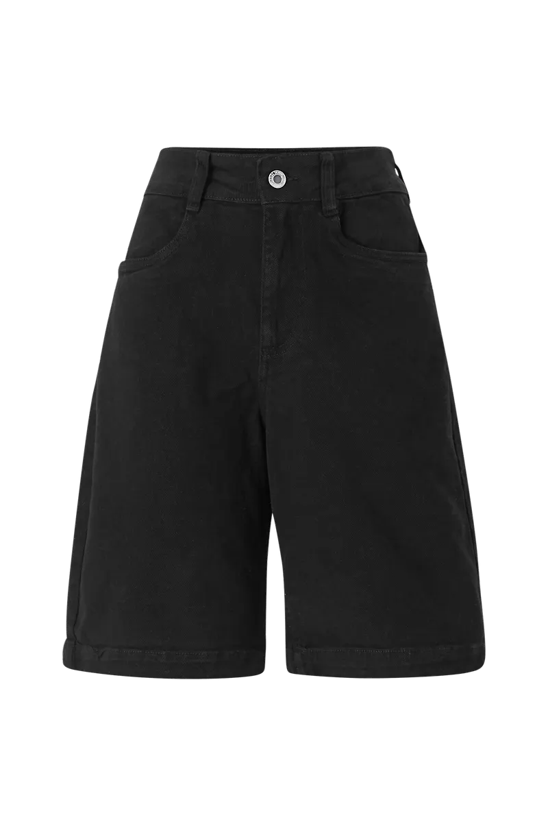 Ellos - Jeansshorts Lydia - Svart
