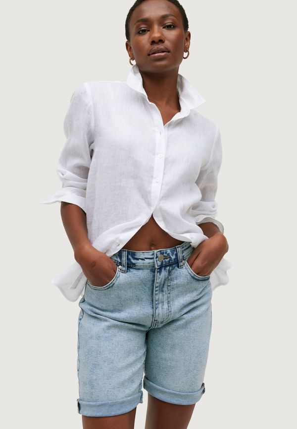 Ellos - Jeansshorts Thea High Waist - Blå