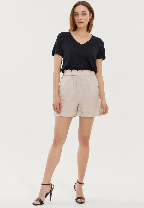 Ellos - Linneshorts Jennifer - Grå