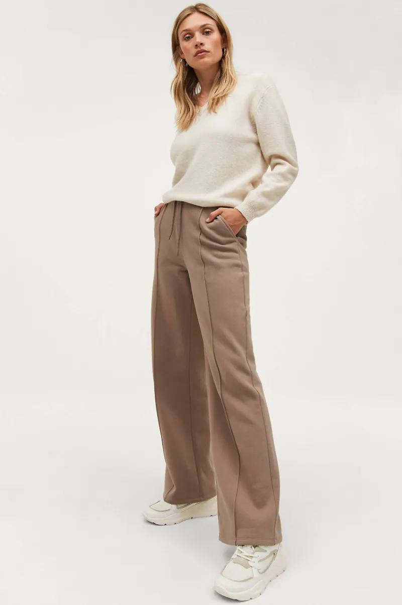 Ellos - Mjukisbyxor Hazel Wide - Brun