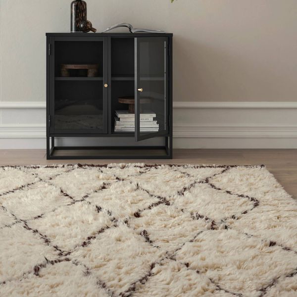 Ellos - Ryamatta Massif i ull - Vit - 140X200