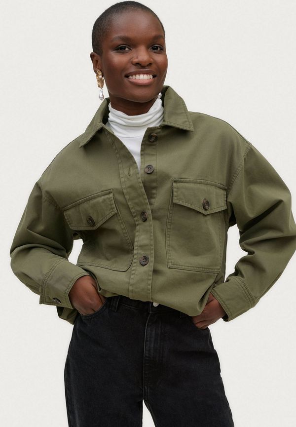 Ellos - Skjortjacka Shirtjacket Majken - Grön