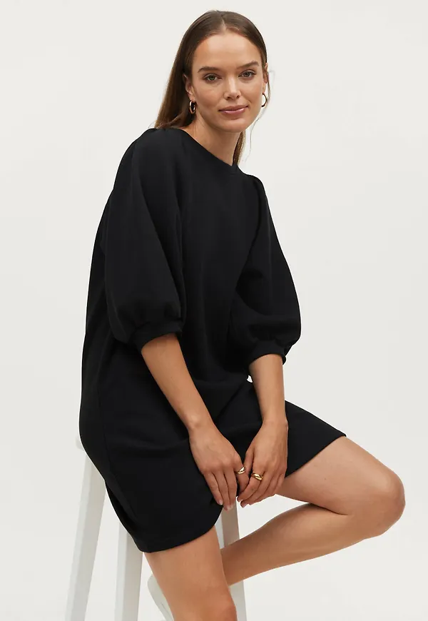 Ellos - Sweatshirtklänning Anny - Svart
