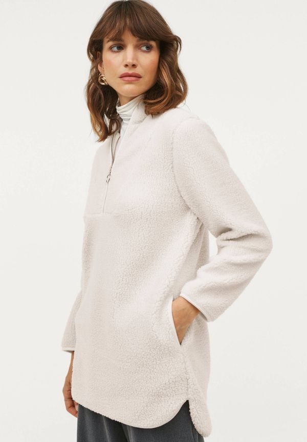 Ellos - Tröja Ebba Pile Sweater - Vit