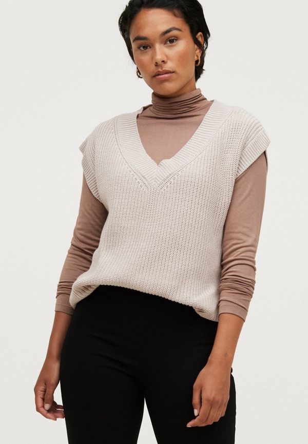 Ellos - Väst Disa Sweater Vest - Brun - 50/52