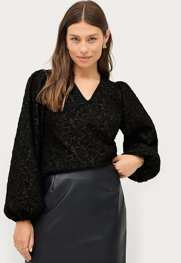 Ellos Collection - Blus Amanda - Svart