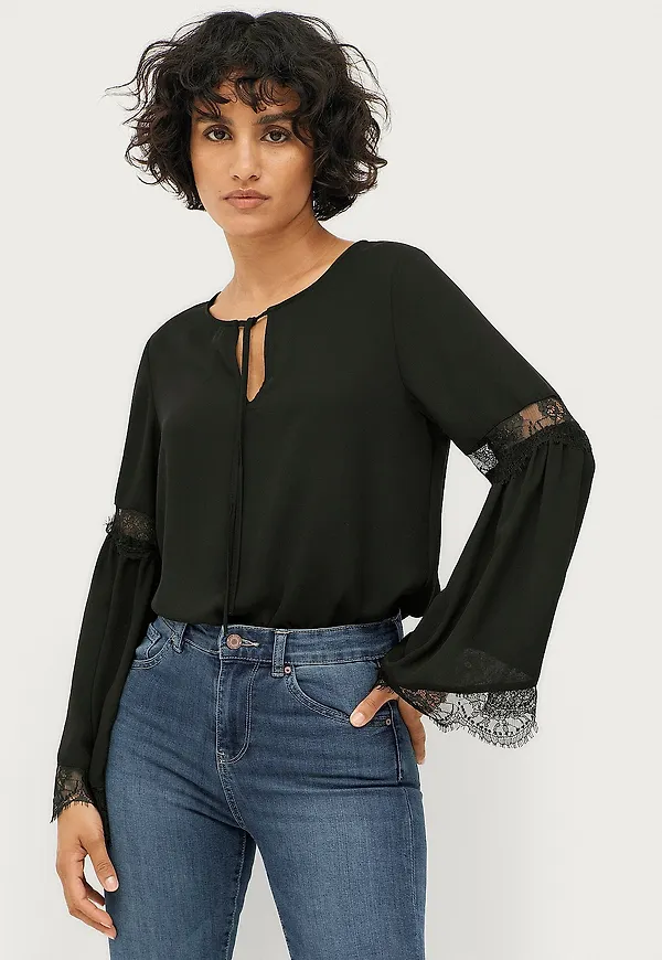 Ellos Collection - Blus Daisy - Svart