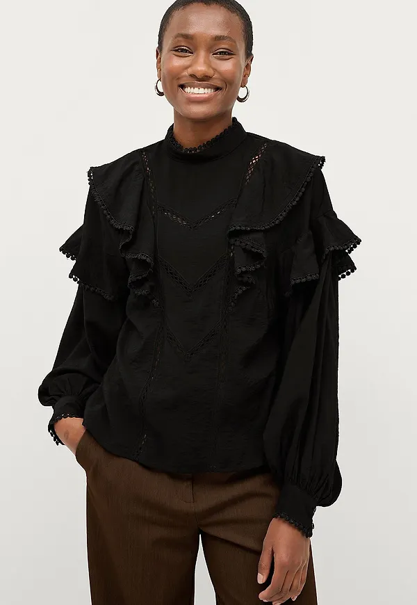 Ellos Collection - Blus Edith - Svart