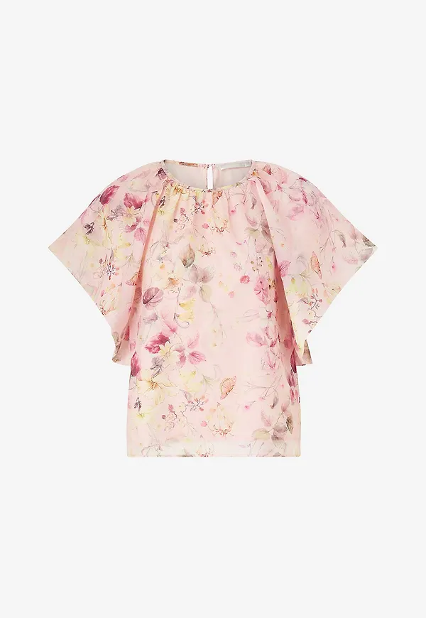 Ellos Collection - Blus Med Ballongärmar - Rosa