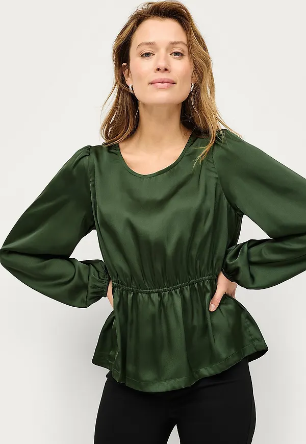 Ellos Collection - Blus Miva - Grön