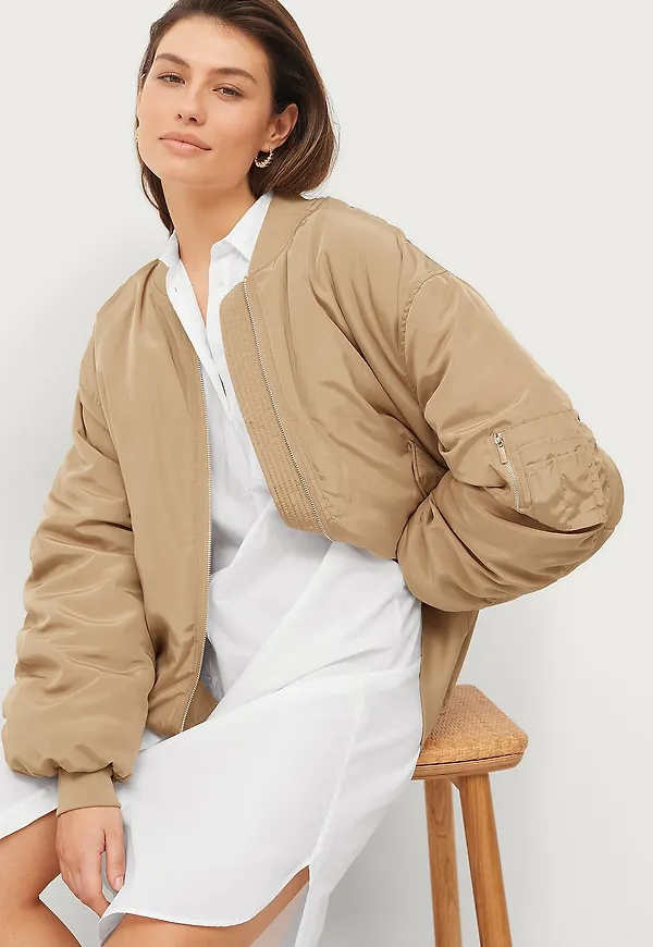 Ellos Collection - Bomberjacka Kelly Bomber - Beige