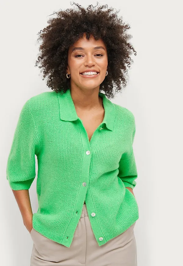 Ellos Collection - Cardigan Iris - Grön
