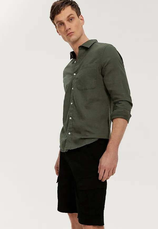 Ellos Collection - Cargoshorts Aidan - Svart