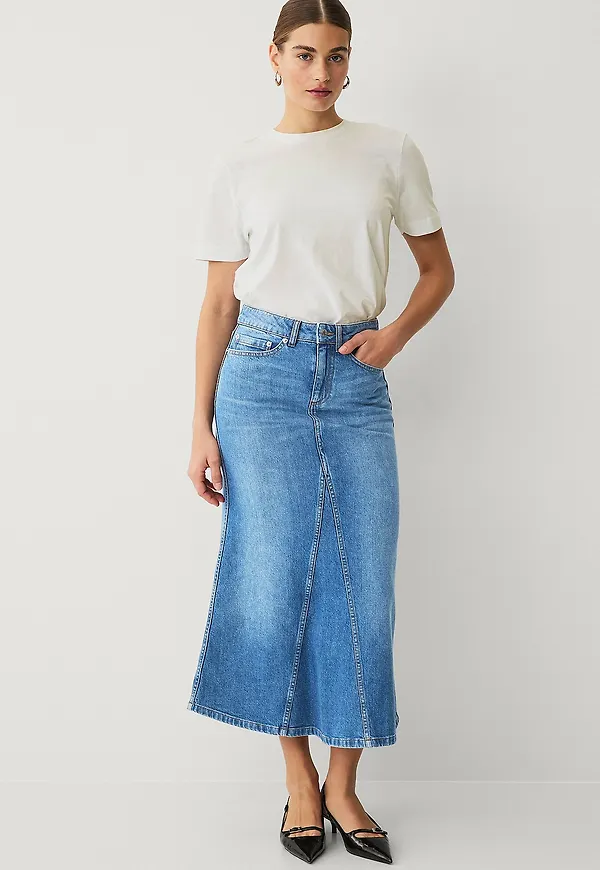 Ellos Collection - Denimkjol - Blå