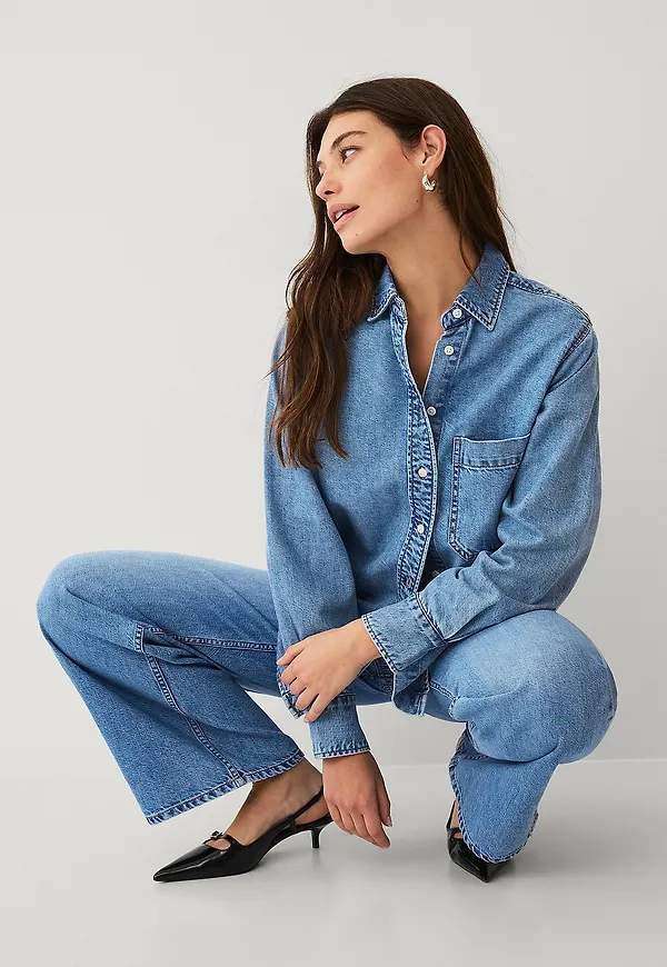 Ellos Collection - Denimskjorta - Blå