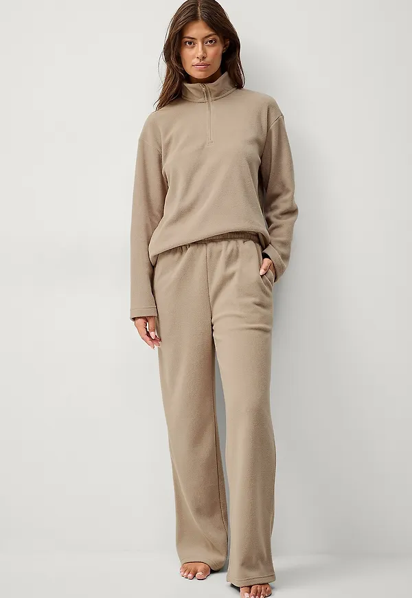 Ellos Collection - Vida fleecebyxor - Beige