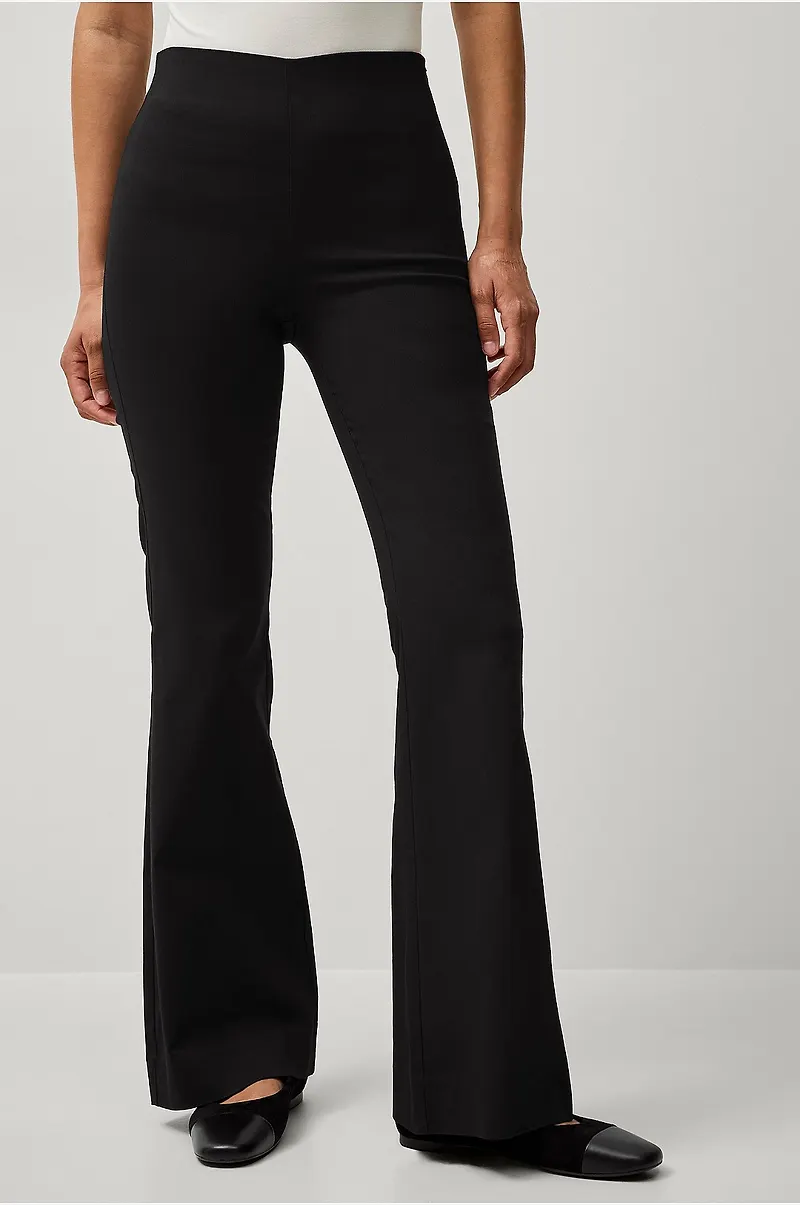 Ellos Collection - Flexy Flare treggings i superstretch - Svart