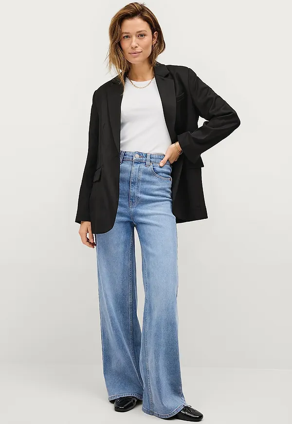 Ellos Collection - Jeans med vida ben - Blå