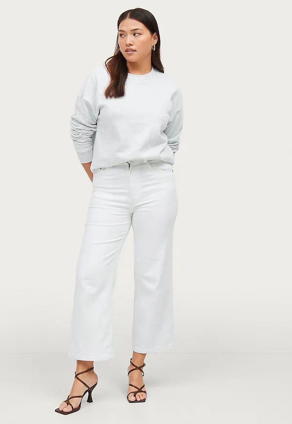 Ellos Collection - Jeans Kourtney Cropped - Vit